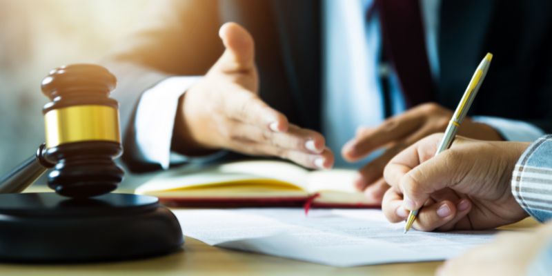 What does it mean if a company is in litigation?